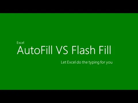 الدرس الرابع والعشرون : خاصية Flash Fill  المليء التلقائي " التعبئة السريعة " في برنامج الاكسيل