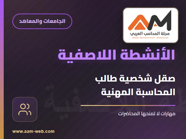 الأنشطة اللاصفية ودورها في صقل شخصية طالب المحاسبة المهنية